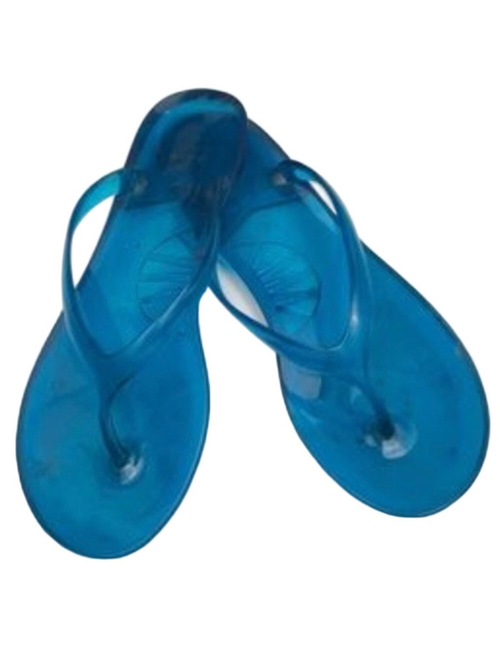 ☀️ Amanda Blu Blue Jelly Flip Flop Sandals